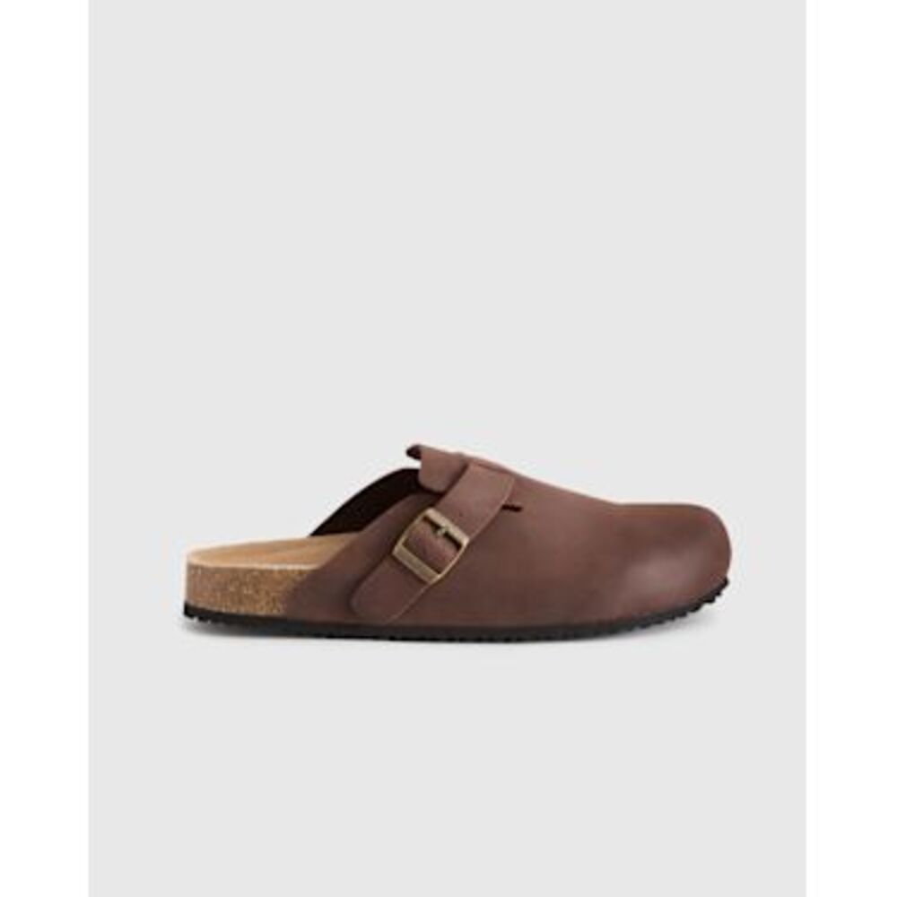 Quince Brown Leather Clogs